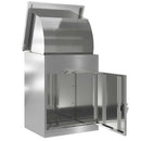 Pakke drop boks Sort 47,5 x 38 x 59 cm Galvaniseret stål