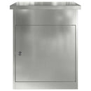 Pakke drop boks Sort 47,5 x 38 x 59 cm Galvaniseret stål
