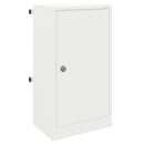 postkasse med opbevaring med dør Hvid 30 x 20 x 55 cm Stål