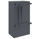 postkasse med opbevaring med dør Antracit 30 x 20 x 55 cm Stål