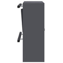 postkasse med opbevaring med dør Antracit 30 x 20 x 55 cm Stål
