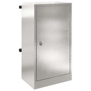 postkasse med opbevaring Sølv 30 x 20 x 55 cm Rustfrit stål