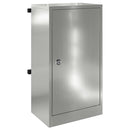 postkasse med opbevaring Sort 30 x 20 x 55 cm Galvaniseret stål