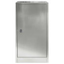 postkasse med opbevaring Sort 30 x 20 x 55 cm Galvaniseret stål