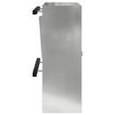 postkasse med opbevaring Sort 30 x 20 x 55 cm Galvaniseret stål