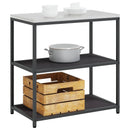Køkkenopbevaring HATTEM Sort 90 x 50 x 92 cm Stål