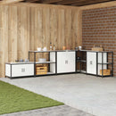 Køkkenopbevaring HATTEM Hvid 90 x 50 x 92 cm Stål