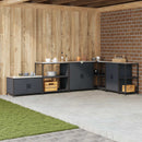 Køkkenopbevaring HATTEM Antracit 90 x 50 x 92 cm Stål