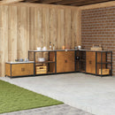 Køkkenopbevaring HATTEM Rusten 90 x 50 x 92 cm Stål