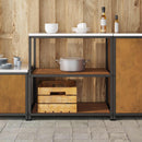 Køkkenopbevaring HATTEM Rusten 90 x 50 x 92 cm Stål