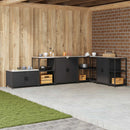 Køkkenopbevaring HATTEM Sort 60 x 50 x 92 cm Stål