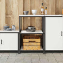 Køkkenopbevaring HATTEM Hvid 60 x 50 x 92 cm Stål