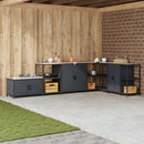Køkkenopbevaring HATTEM Antracit 60 x 50 x 92 cm Stål