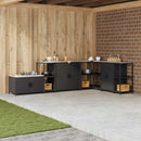 Køkkenopbevaring HATTEM Sort 40 x 50 x 92 cm Stål