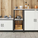 Køkkenopbevaring HATTEM Hvid 40 x 50 x 92 cm Stål