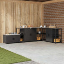 Køkkenopbevaring HATTEM Sort 30 x 50 x 92 cm Stål