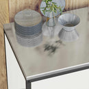 Køkkenopbevaring HATTEM Hvid 90 x 50 x 92 cm Stål