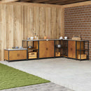 Køkkenopbevaring HATTEM Rusten 90 x 50 x 92 cm Stål