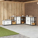Køkkenopbevaring HATTEM Hvid 60 x 50 x 92 cm Stål