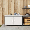 Køkkenopbevaring HATTEM Hvid 90 x 50 x 53 cm Stål