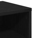 Natskab 2 pcs Sort eg 40 x 40 x 30 cm Konstrueret træ