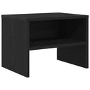 Natskab 2 pcs Sort eg 40 x 40 x 30 cm Konstrueret træ