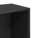 Bogreol Sort eg 40 x 30 x 77 cm Konstrueret træ