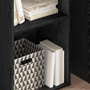 Bogreol Sort eg 40 x 30 x 77 cm Konstrueret træ