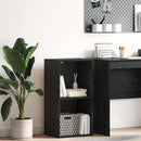 Bogreol Sort eg 40 x 30 x 77 cm Konstrueret træ