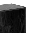 Bogreol Sort eg 40 x 30 x 114 cm Konstrueret træ