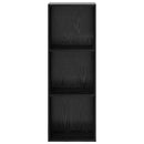 Bogreol Sort eg 40 x 30 x 114 cm Konstrueret træ