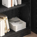 Bogreol Sort eg 80 x 24 x 76 cm Konstrueret træ