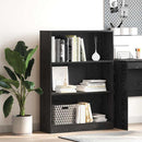 Bogreol Sort eg 80 x 24 x 109 cm Konstrueret træ