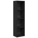 Bogreol Sort eg 40 x 30 x 152 cm Konstrueret træ