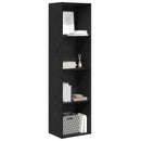 Bogreol Sort eg 40 x 30 x 152 cm Konstrueret træ