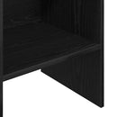 Bogskab Sort eg 40 x 35 x 180 cm Konstrueret træ