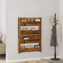 Sko skab 2 pcs Gammelt træ 80 x 18 x 60 cm Konstrueret træ