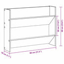Sko skab 2 pcs Gammelt træ 80 x 18 x 60 cm Konstrueret træ