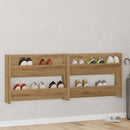Sko skab 2 pcs Artisan Egetræ 81 x 18 x 60 cm Konstrueret træ