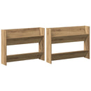 Sko skab 2 pcs Artisan Egetræ 81 x 18 x 60 cm Konstrueret træ