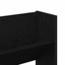 Sko skab med hylde Sort eg 82 x 18 x 60 cm Konstrueret træ