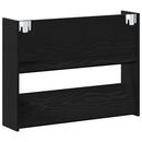 Sko skab med hylde Sort eg 82 x 18 x 60 cm Konstrueret træ