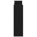 Sko skab med hylde Sort eg 82 x 18 x 60 cm Konstrueret træ