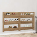 Sko skab 2 pcs Artisan Egetræ 85 x 18 x 90 cm Konstrueret træ