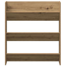 Sko skab 2 pcs Artisan Egetræ 85 x 18 x 90 cm Konstrueret træ