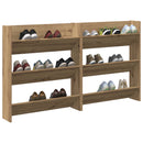 Sko skab 2 pcs Artisan Egetræ 85 x 18 x 90 cm Konstrueret træ