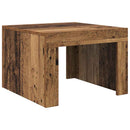 Sofabord Gammelt træ 50 x 50 x 35 cm Konstrueret træ