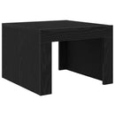 Sofabord Sort eg 50 x 50 x 35 cm Konstrueret træ