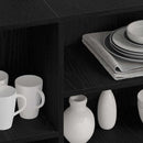 Sideboard Sort eg 120 x 30 x 75 cm Konstrueret træ