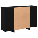 Sideboard Sort eg 120 x 30 x 75 cm Konstrueret træ